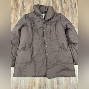 L.L.Bean brown women's puffer coat